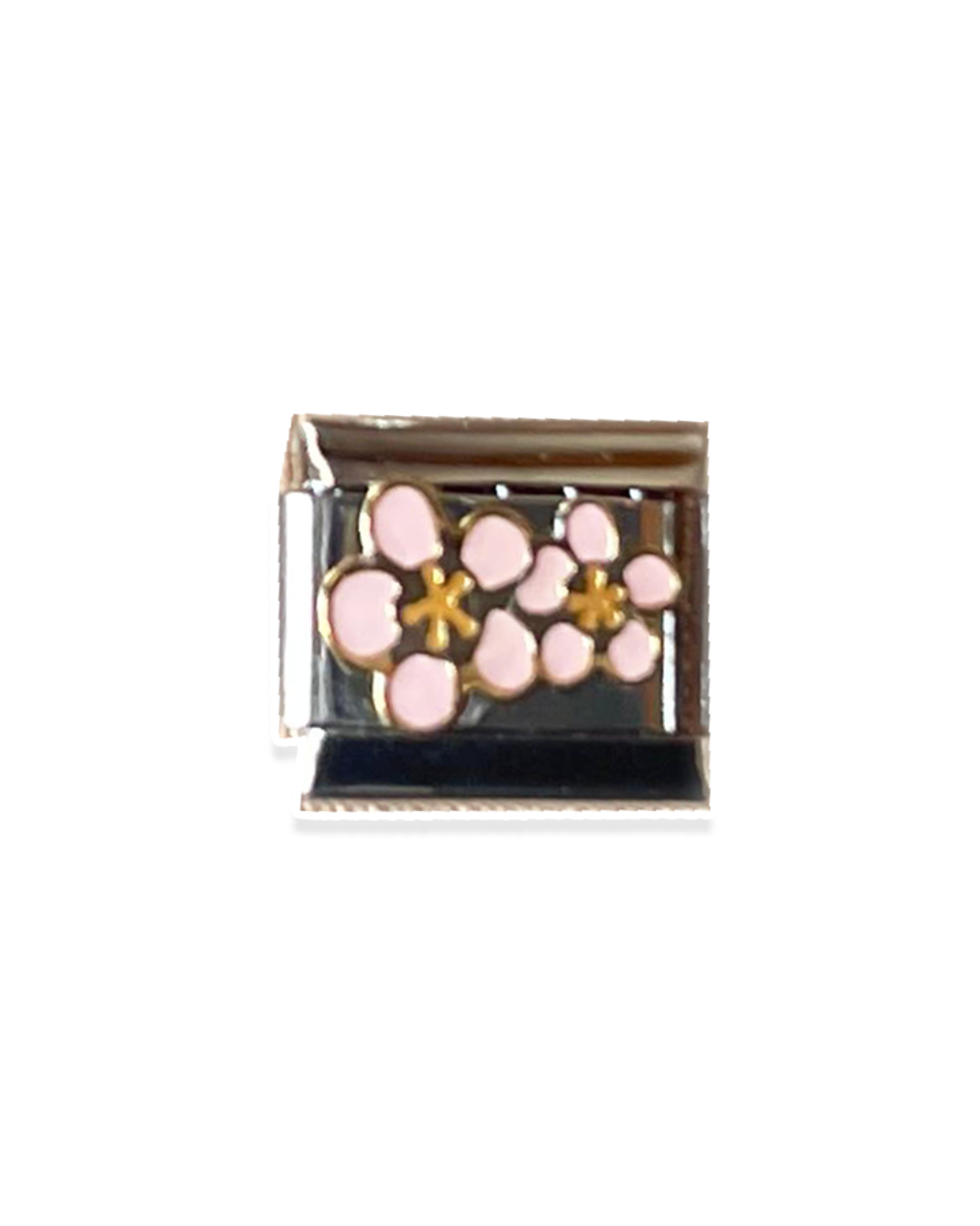 Dainty Flowers- Silver Italian Charm