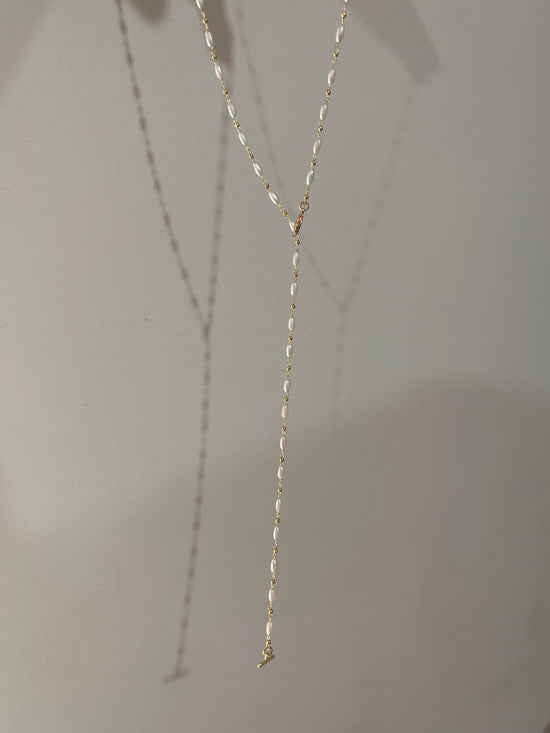 Pearl Drop Necklace (Gold Plated)