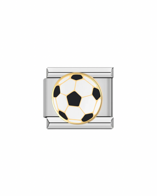 Football Charm- Silver Italian Charm