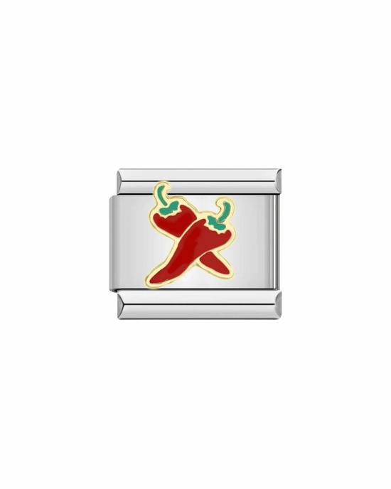 Chili-Silver Italian Charm