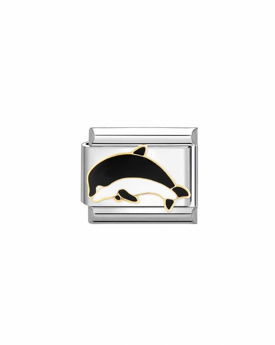 Great Whale- Silver Italian Charm
