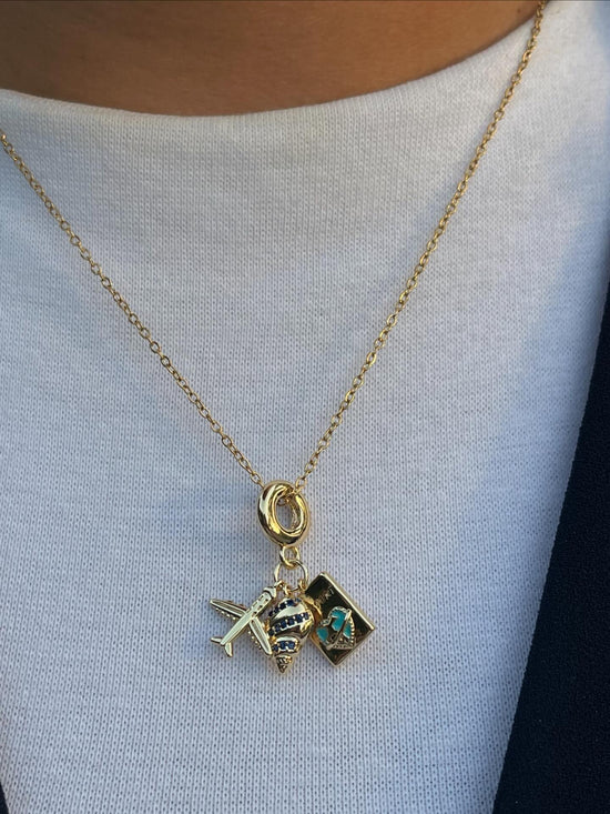 Around the World Necklace-Gold Plated