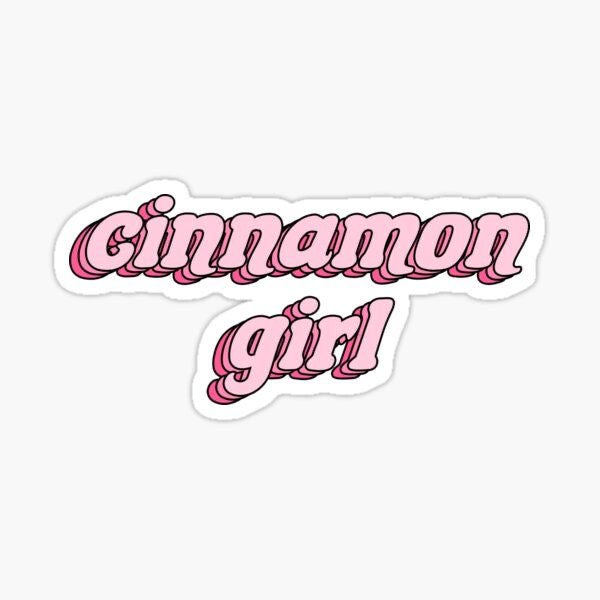 cinnamon girl sticker