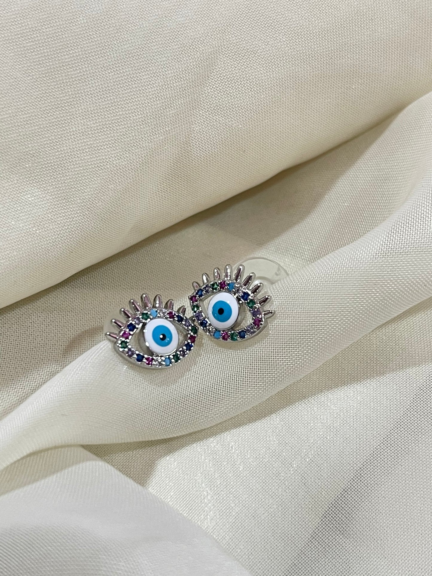 Evil Eye Gold Plated Studs