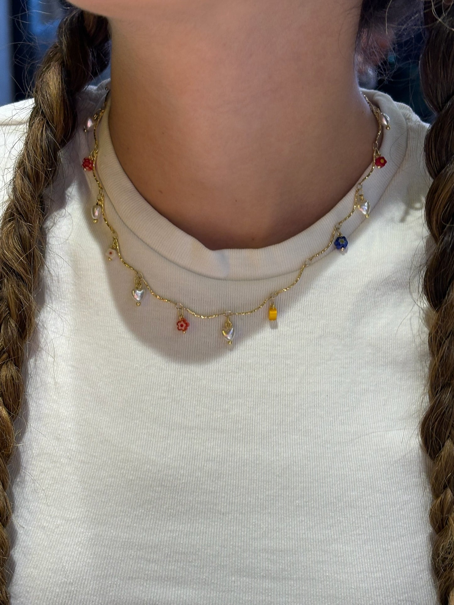 mini charms choker (gold plated)