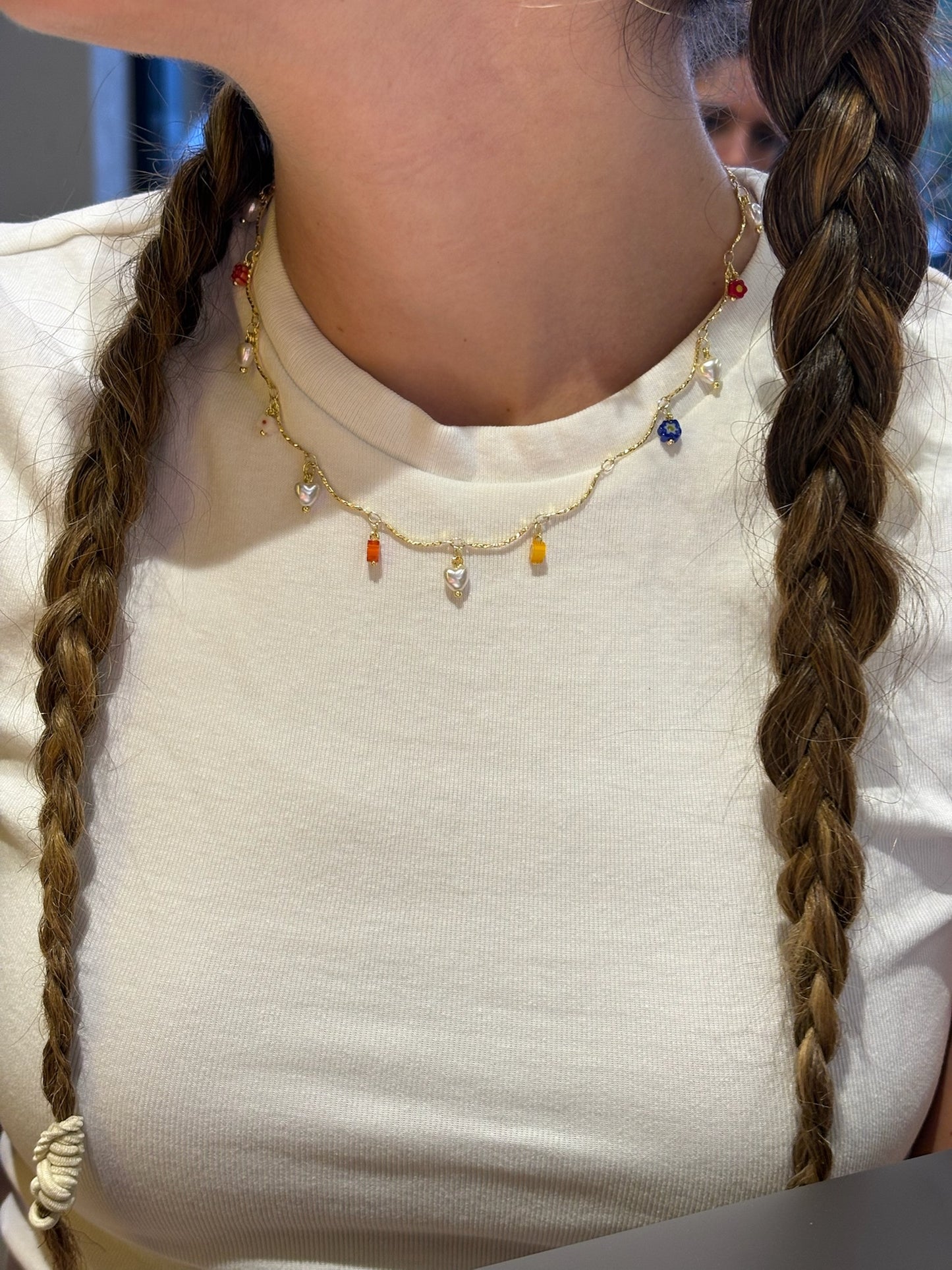 mini charms choker (gold plated)