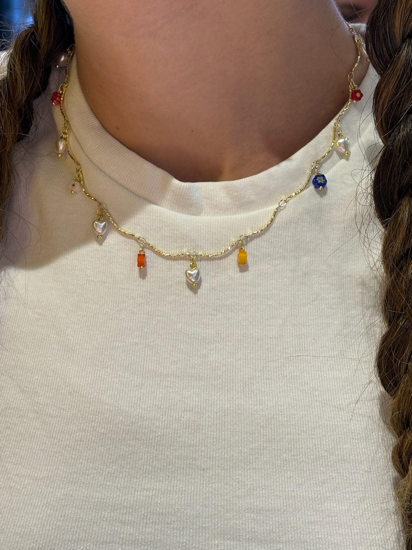mini charms choker (gold plated)