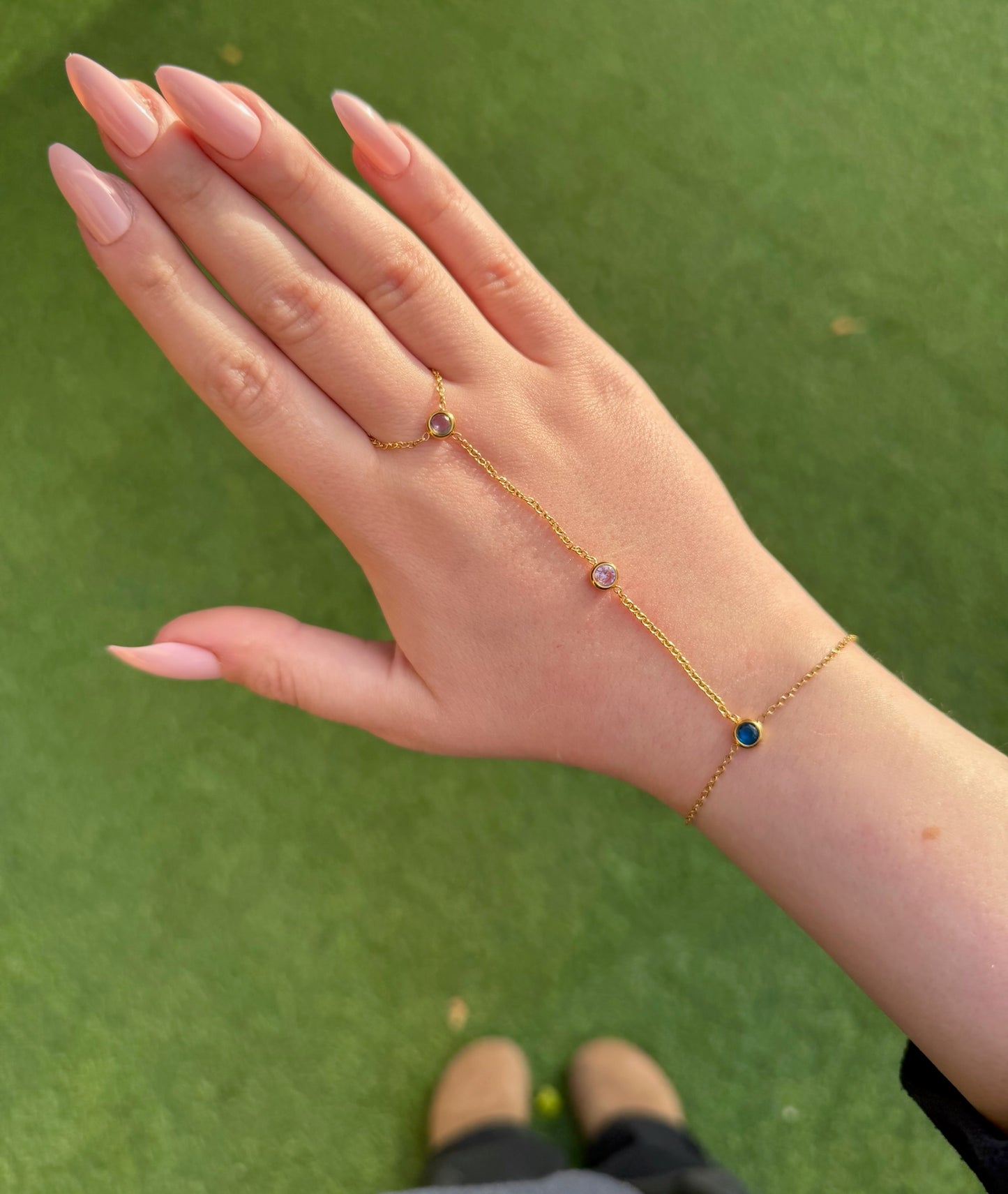 Rainbow Hand Chain- Stainless Steel