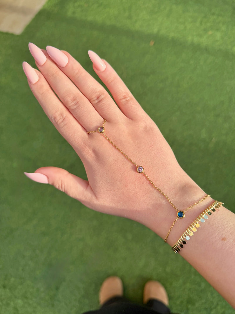 Dotted Dainty Bracelet - Gold Plated