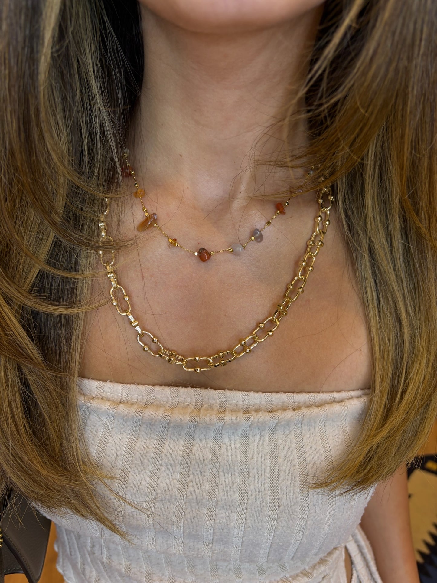 statement chain necklace (gold plated)