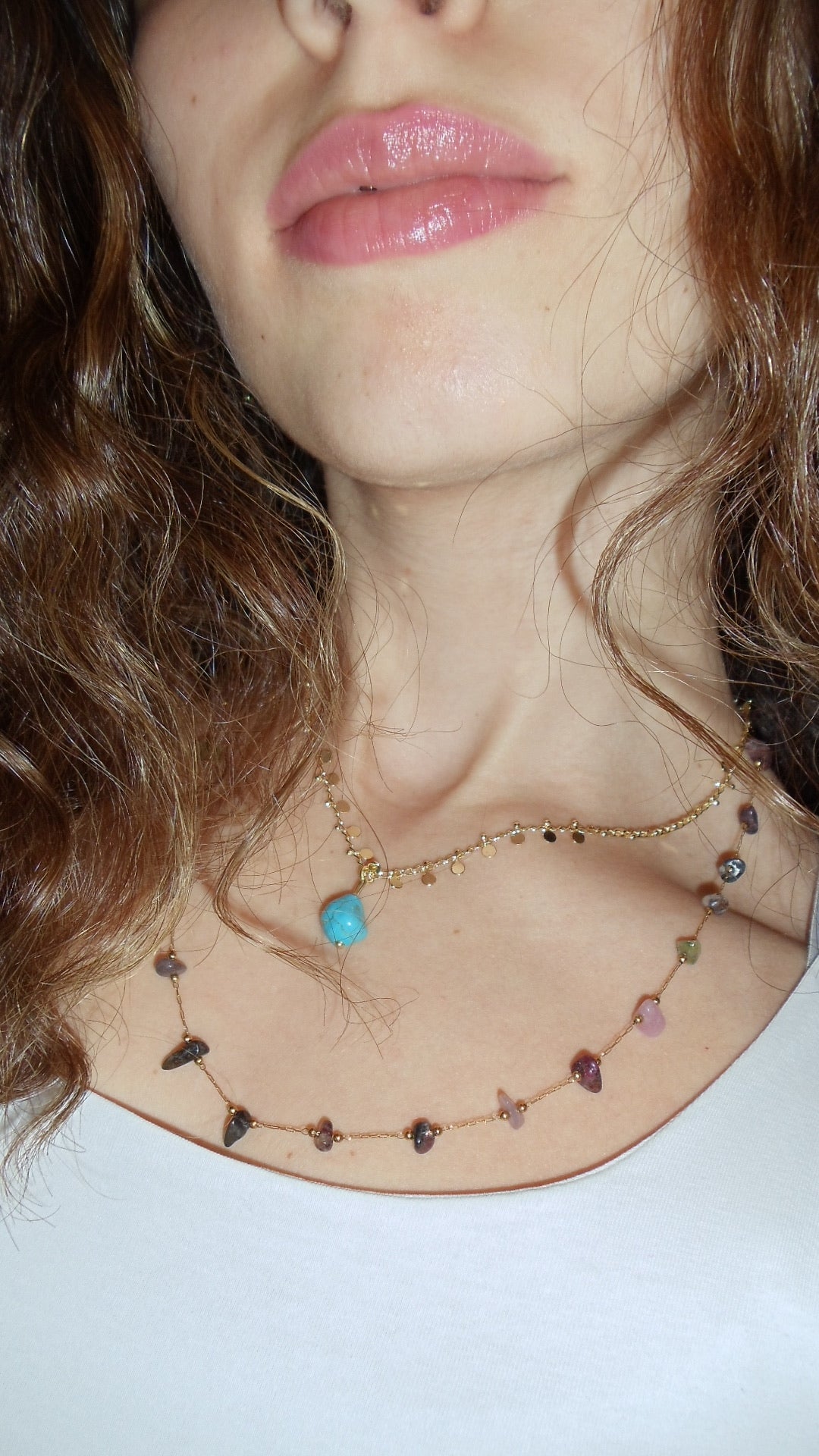 Double Dainty Necklace- Gold Plated