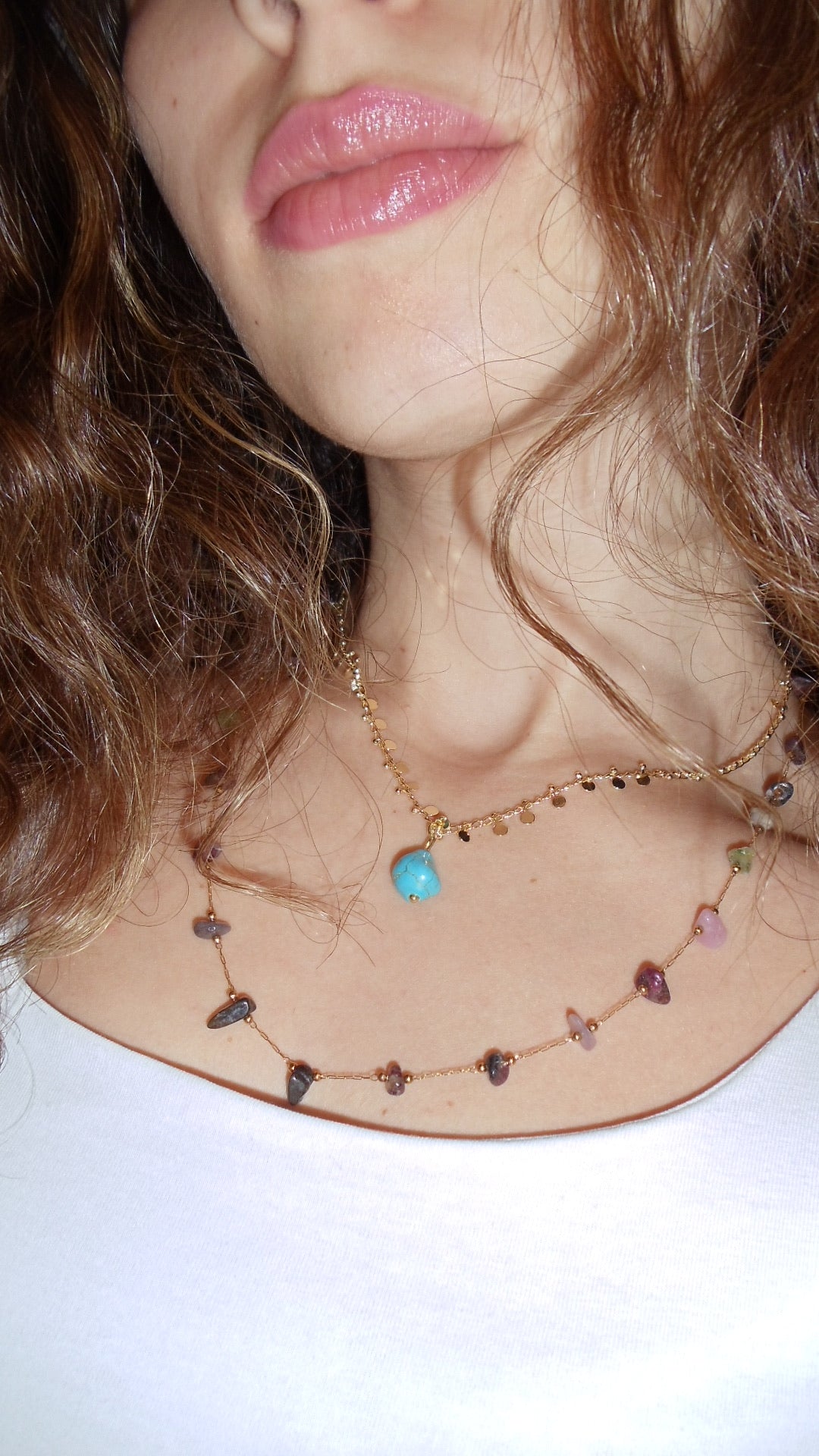 Double Dainty Necklace- Gold Plated