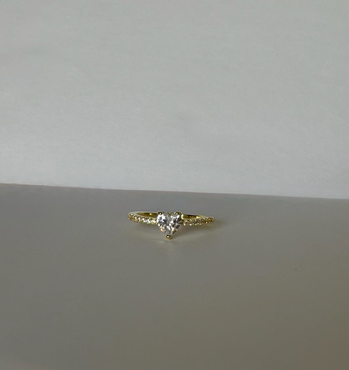 Dainty Heart Ring- Gold Plated