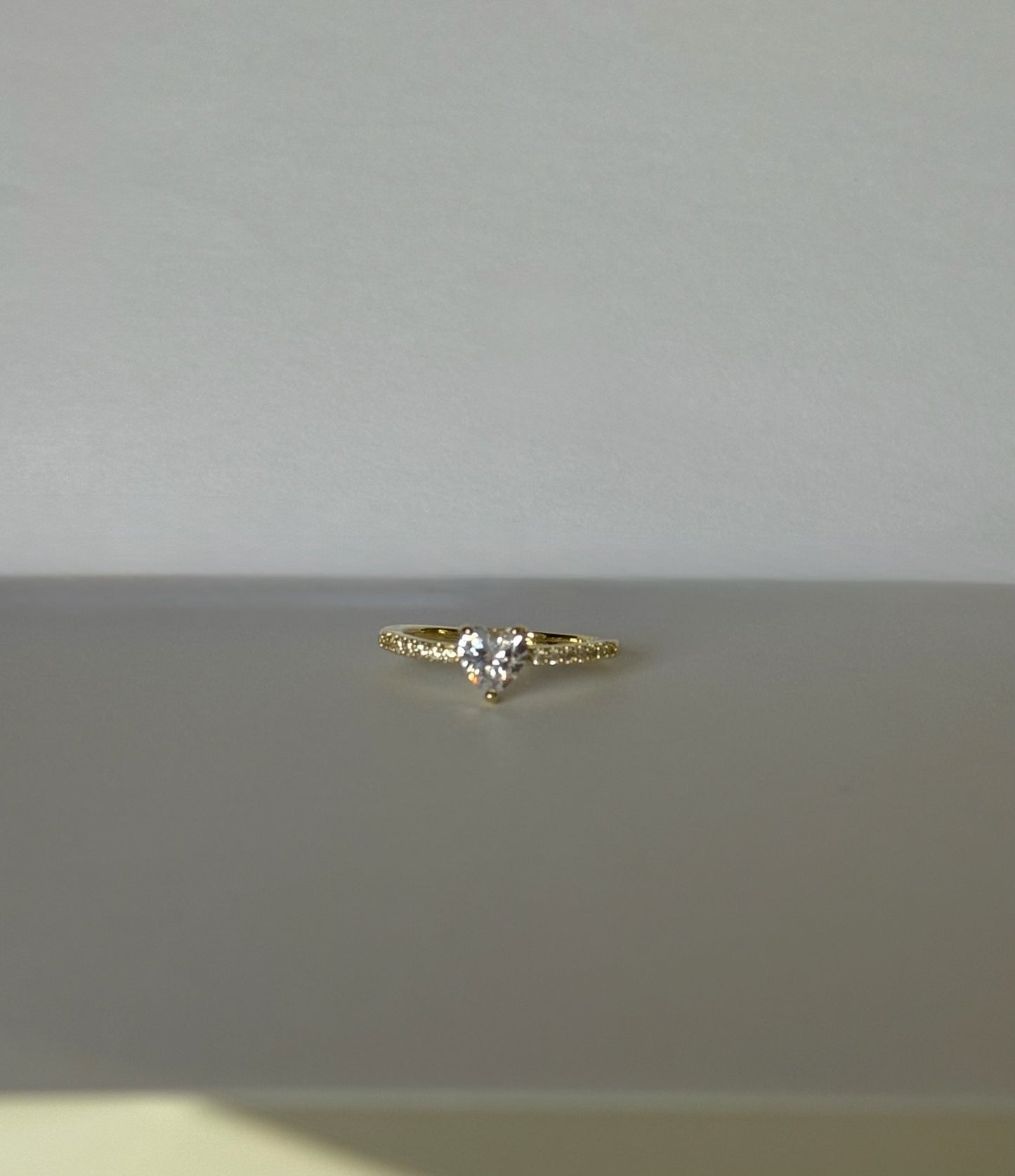 Dainty Heart Ring- Gold Plated