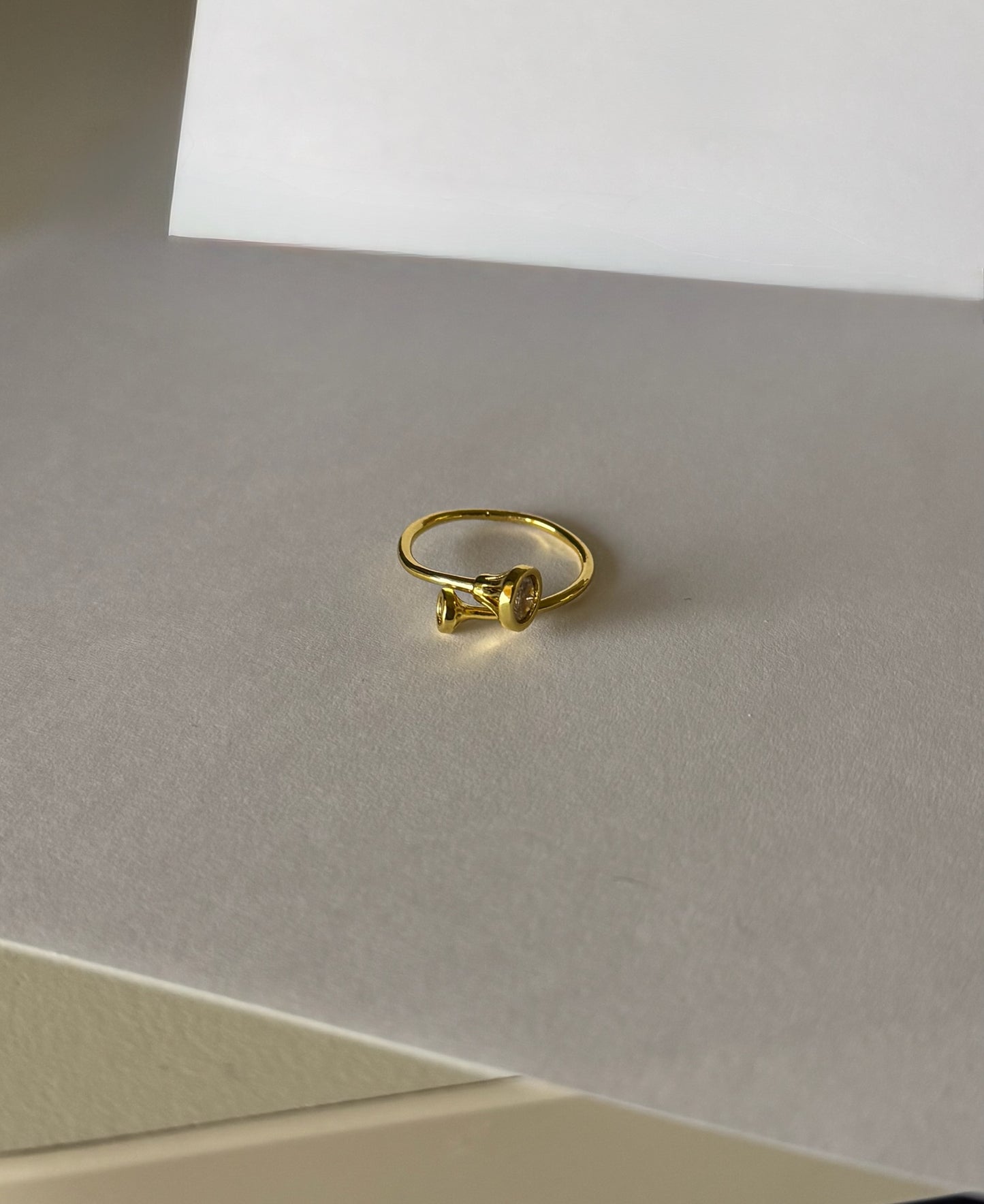 Twirly Ring (Gold Plated)