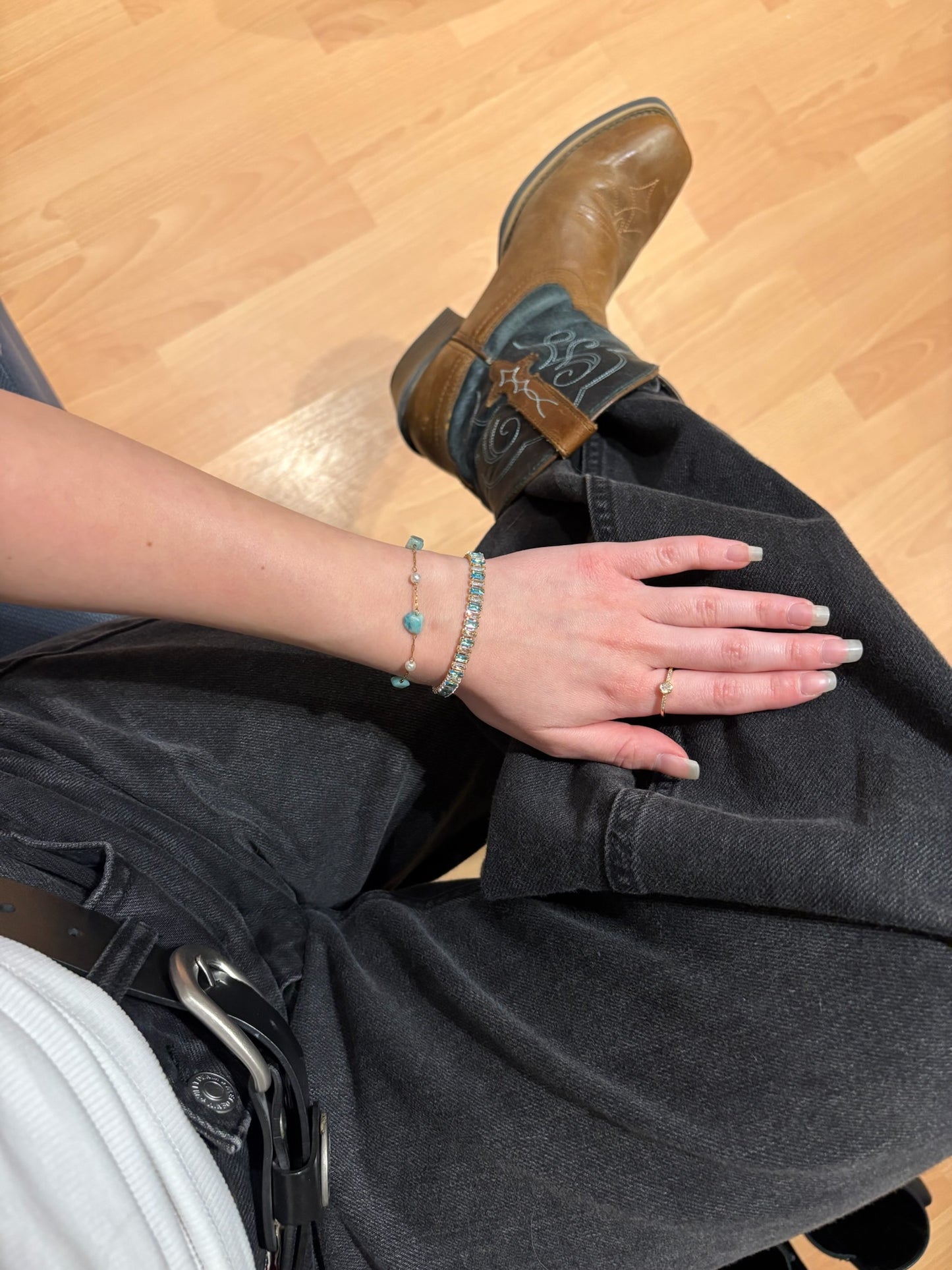 Blue Layered Iconic Bracelets (Sold Separately + Gold Plated)