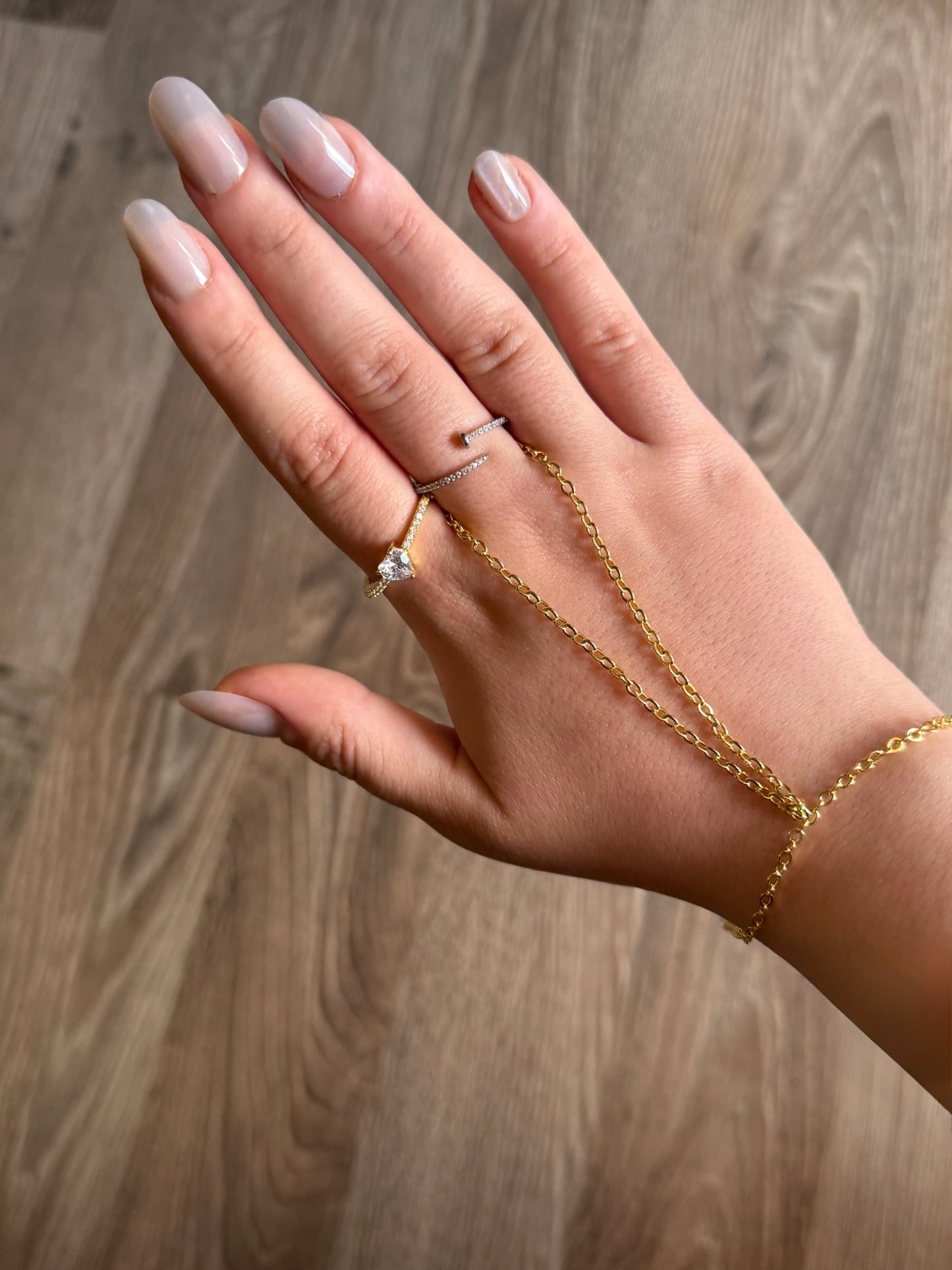 Dainty Heart Ring- Gold Plated