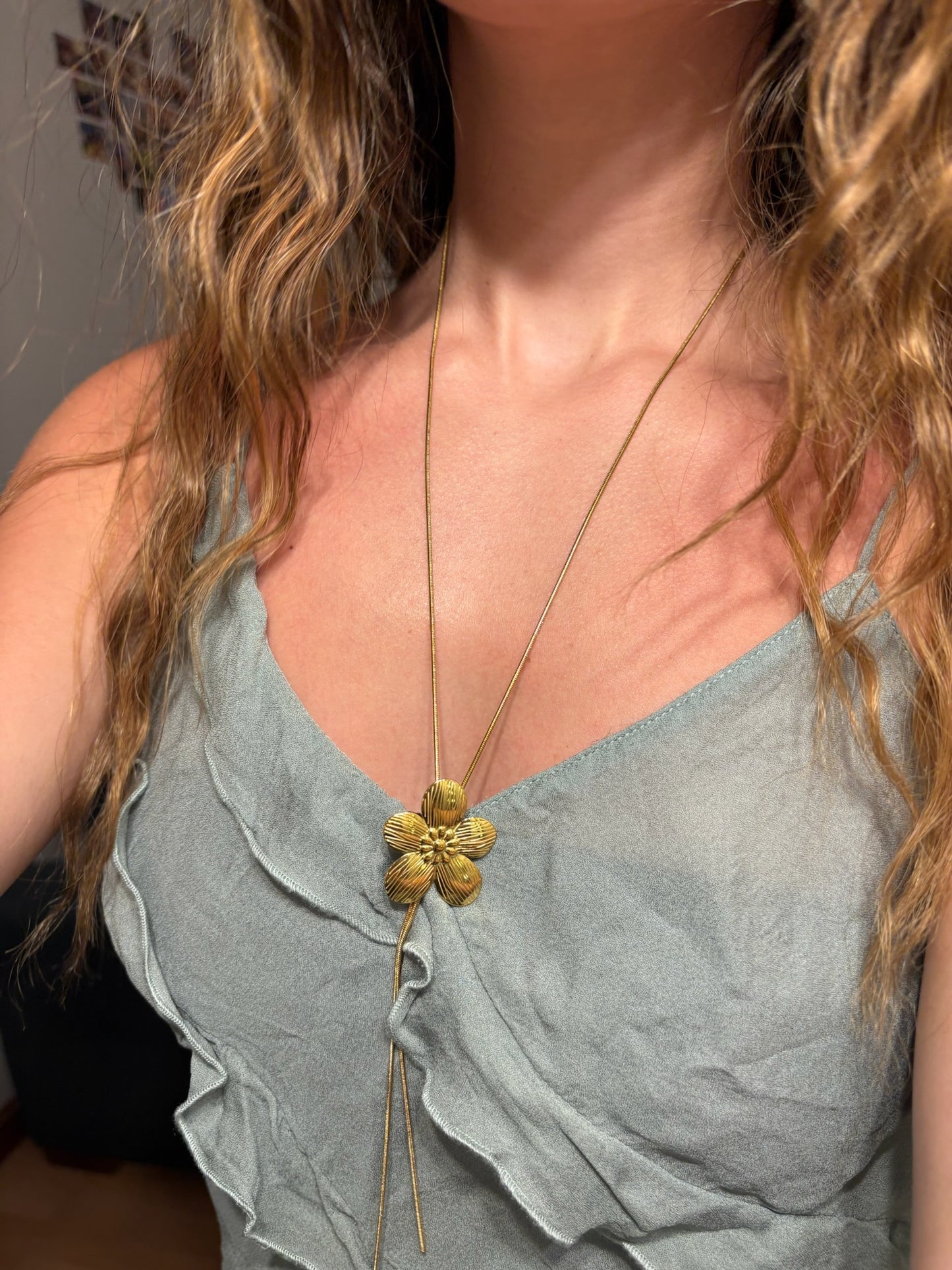 Statement Flower Choker -Stainless Steel