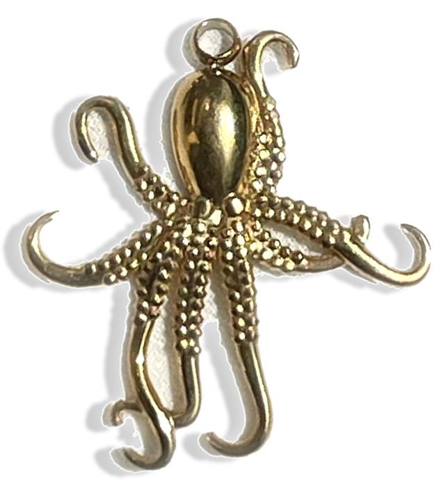 Octopus Charm- Stainless Steel