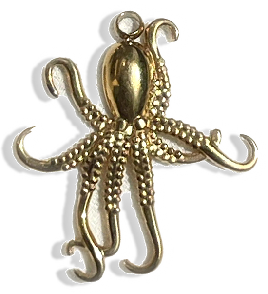 Octopus Charm- Stainless Steel