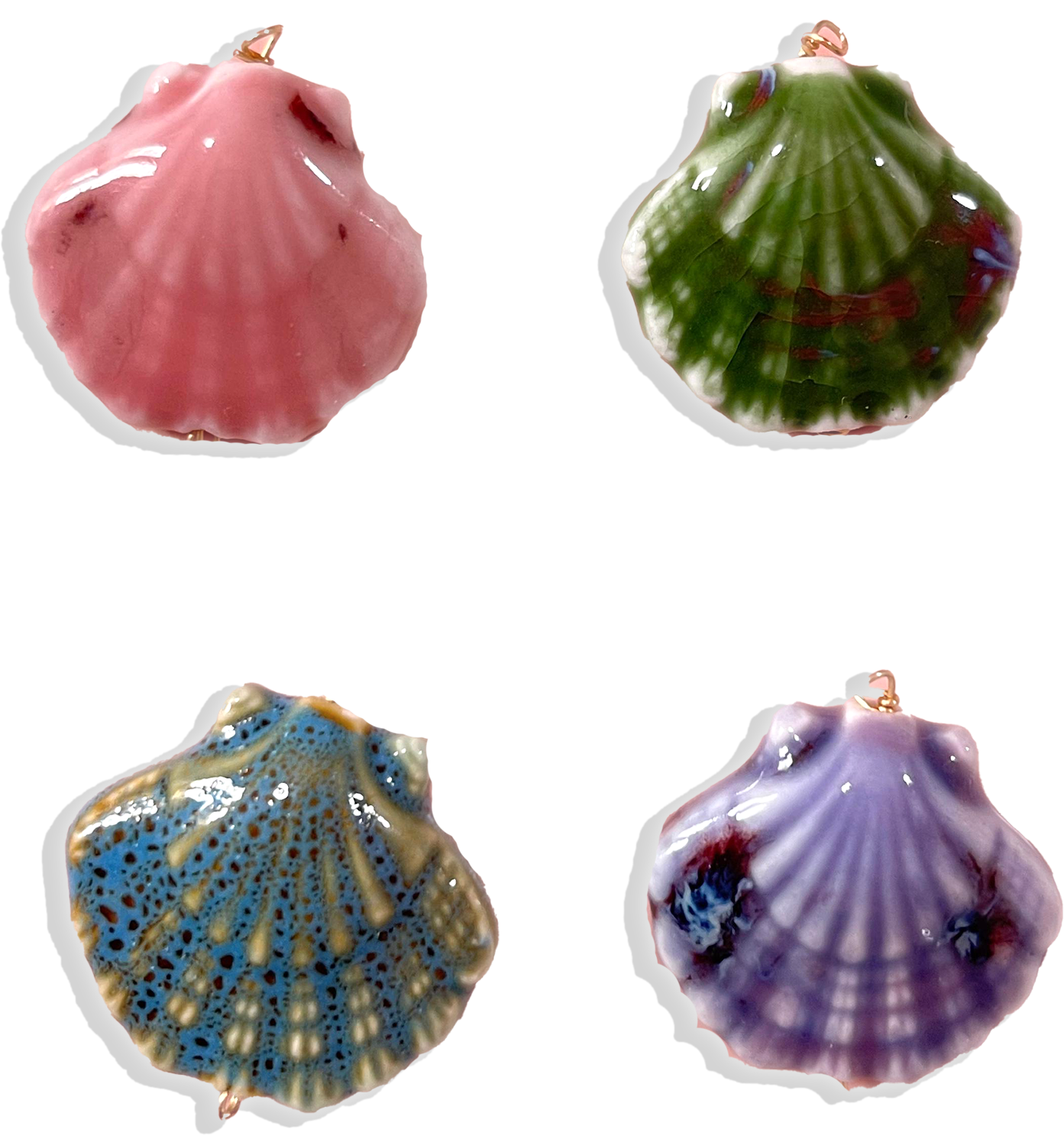 Colorful Seashell Charm