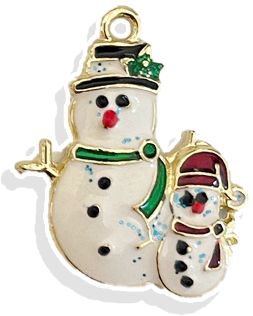 Frosty the Snowman- Gold Plated Charm