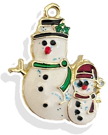 Frosty the Snowman- Gold Plated Charm