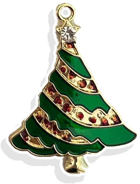 Christmas Tree- Gold Plated Charm