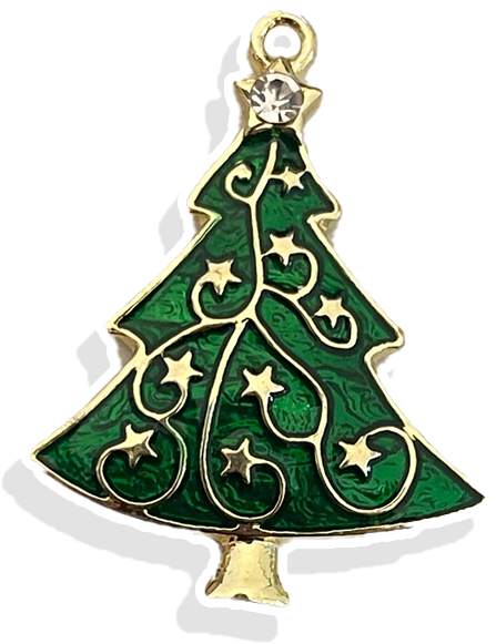 Christmas Tree- Gold Plated Charm