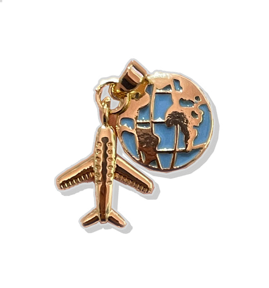 Travel Lover Charm- Gold Plated
