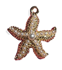 pearl starfish charm