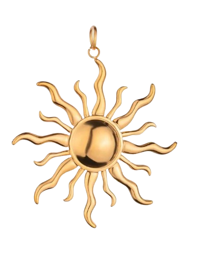 Statement Sun Charm (Stainless Steel)