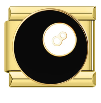 Lucky Eight- Gold Italian Charm