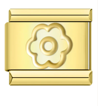 Dainty Flower - Gold Italian Charm