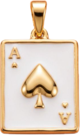 ace of spades charm (stainless steel)