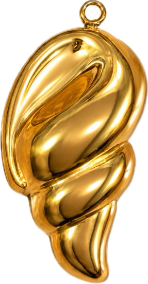 shell charm (stainless steel)