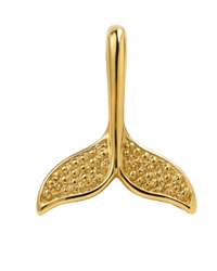 Dolphin Tail Charm- Gold Plated