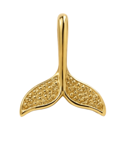 Dolphin Tail Charm- Gold Plated