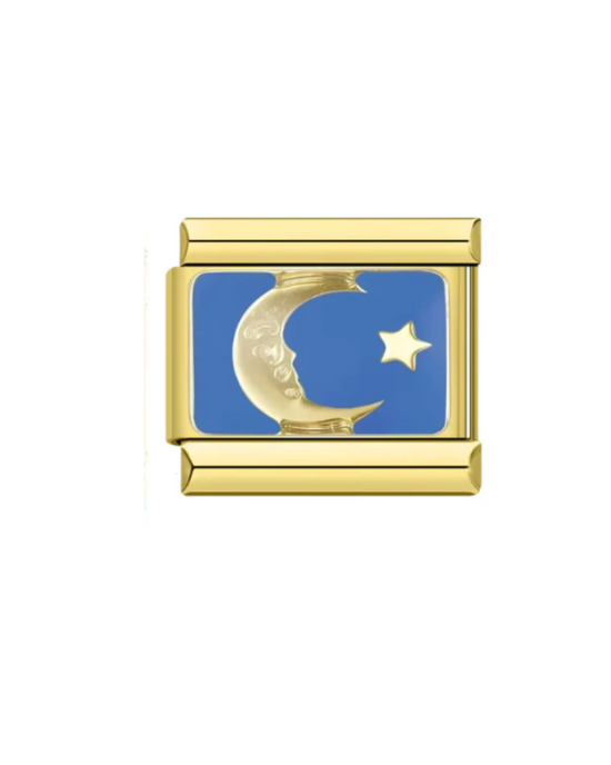 Crescent - Gold Italian Charm