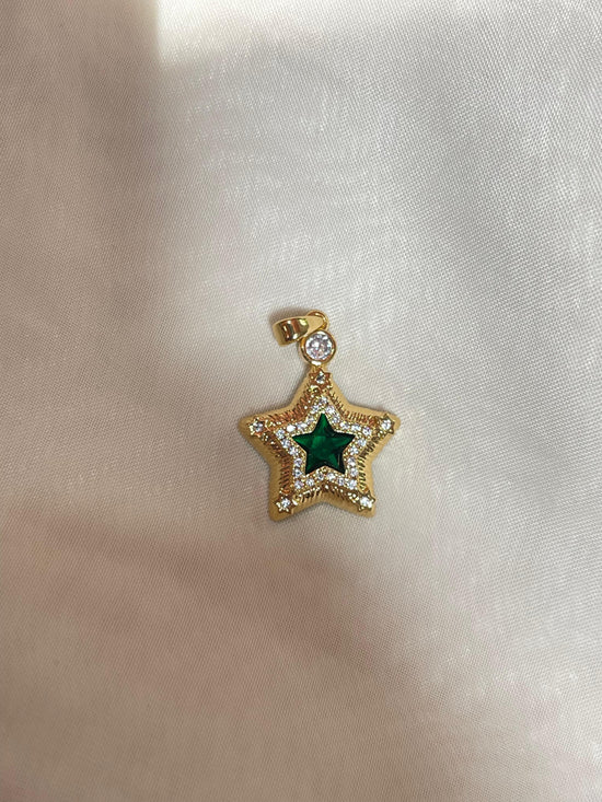 Sage Star Charm- Gold Plated