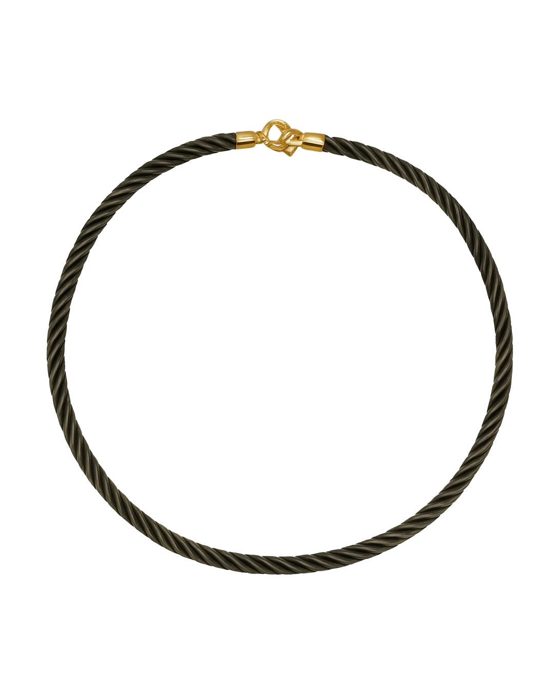 Statement Rope Necklace-Olive