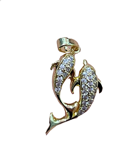 Double Dolphin- Gold Plated