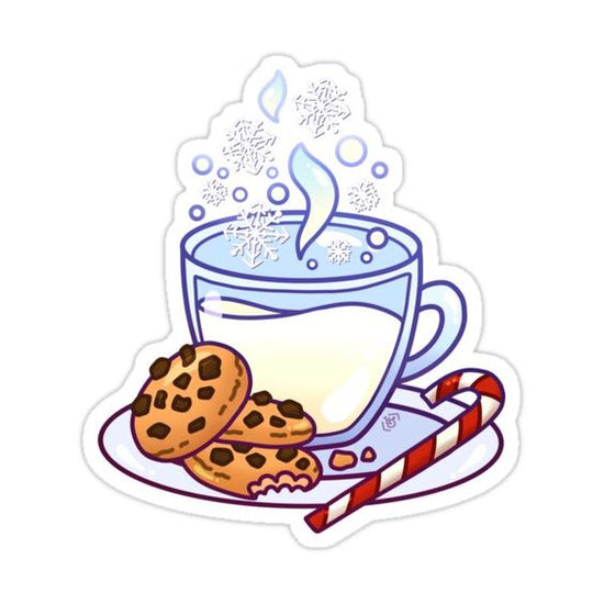 cookies & milk sticker