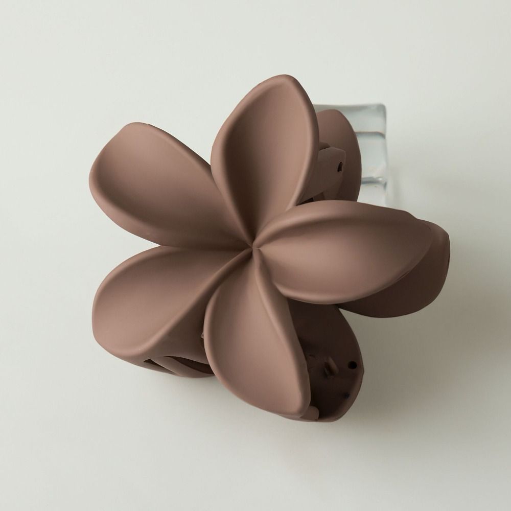 Solid Hawaiian Flower Claw Clip