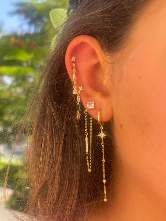 Crystal Gold-Plated Single Earrings 2.0