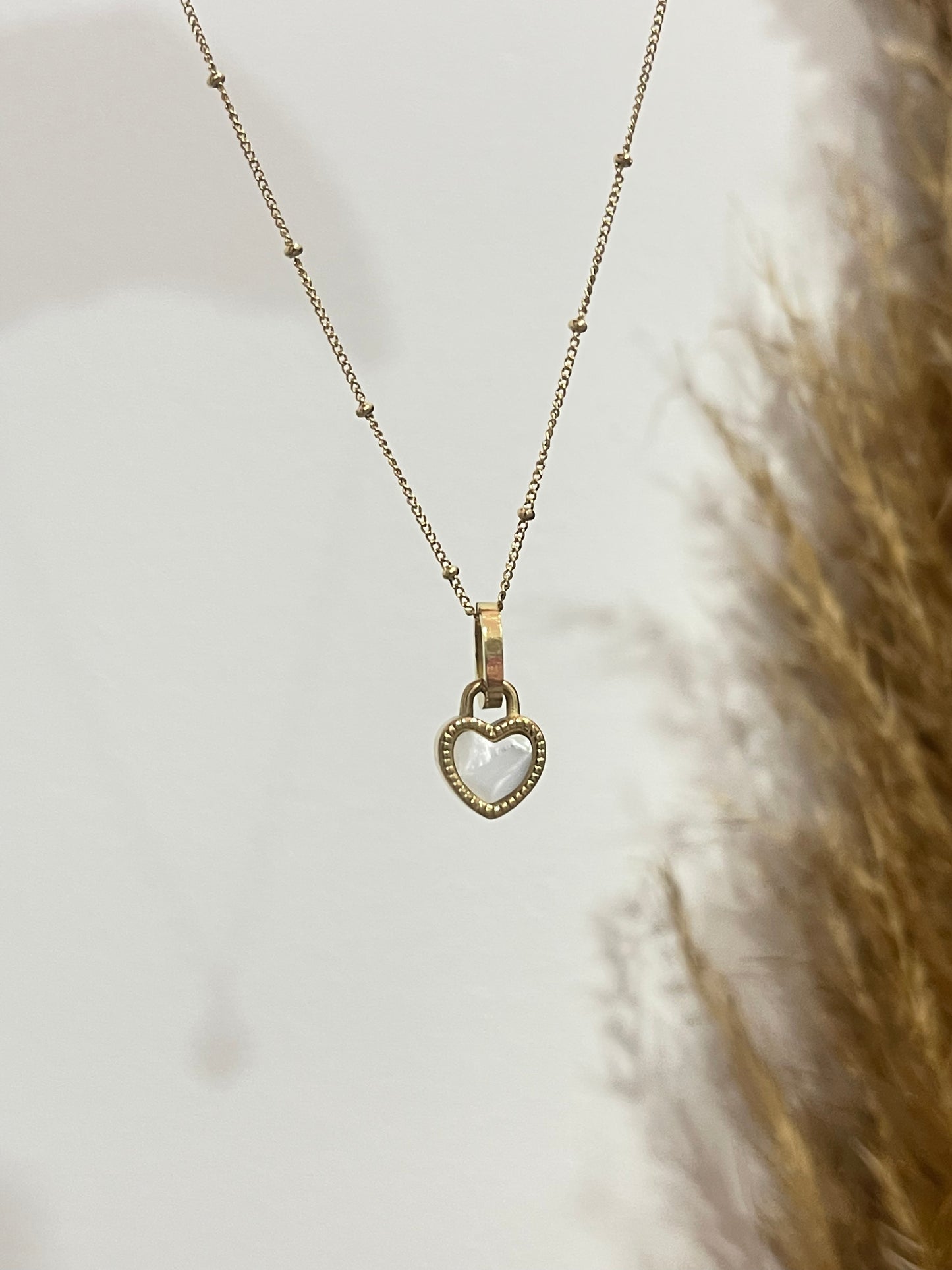 Double Sided Heart Stainless Steel Necklace