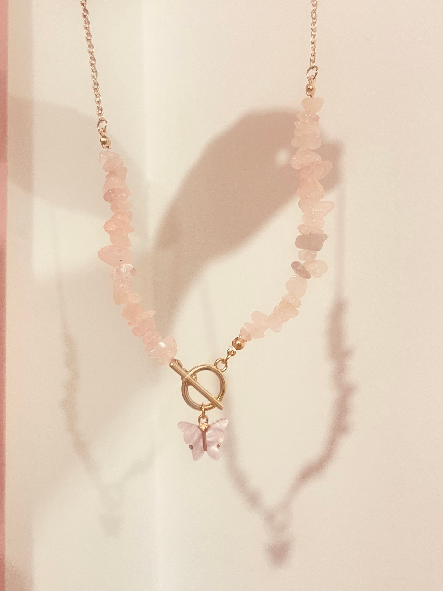 Butterfly Stone Necklace