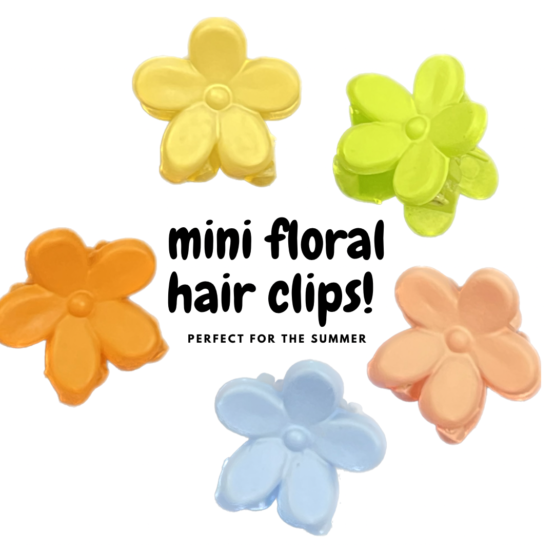 Mini Flower Hair Clips