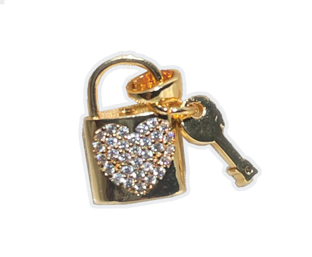 Heart Lock Charm 2.0- Gold Plated