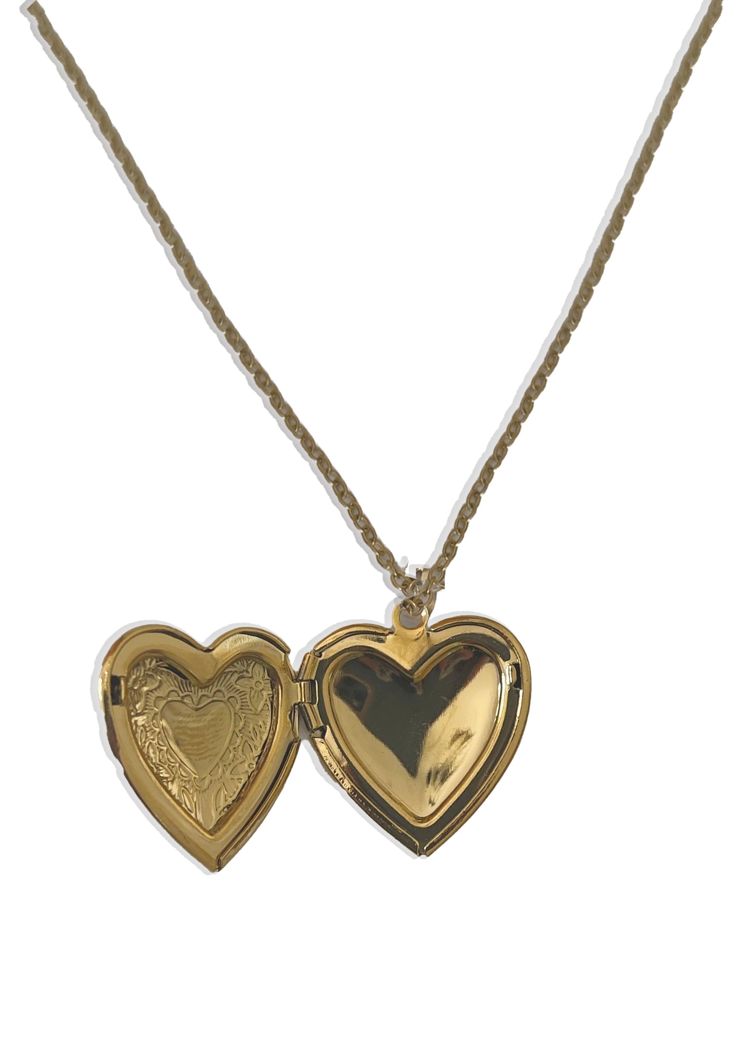 Heart Locket Necklace (Stainless Steel)